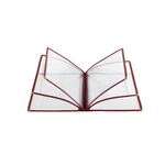 C.A.C. MCP6-911BY, 8.5x11-inch 6-Pocket Burgundy Menu Cover