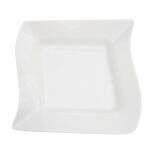 C.A.C. MIA-3, 9 Oz 8.5-Inch Porcelain Square Soup Plate, 2 DZ/CS