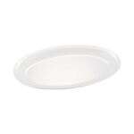 C.A.C. MLNC-13, 11.5-inch White Melamine Oval Platter, DZ