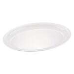 C.A.C. MLNC-14, 13.25-inch White Melamine Oval Platter, DZ