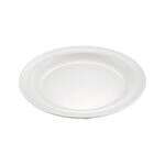 C.A.C. MLNC-16, 10.25-inch White Melamine Round Plate, DZ