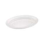 C.A.C. MLRN-13, 11.5-inch White Melamine Oval Platter, DZ