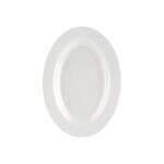 C.A.C. MLRN-14, 12.5-inch White Melamine Oval Platter, DZ