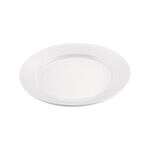 C.A.C. MLRN-8, 9-inch White Melamine Round Plate, DZ