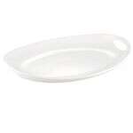 C.A.C. MX-OT20, 20.25-Inch Porcelain Handled Deep Oval Tray, 4 PC/CS