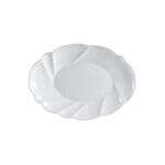 C.A.C. MX-SC20, 20-Inch Porcelain Scallop Shape Platter, 4 PC/CS