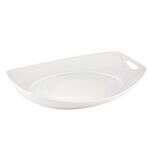 C.A.C. MX-STU81, 18-Inch Porcelain Handled Squared Oval Tray, 6 PC/CS