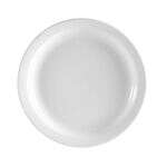 C.A.C. NCN-5, 5.5-Inch Porcelain Plate with Narrow Rim, 3 DZ/CS