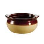C.A.C. OC-10-C, 10 Oz 4.62-Inch Stoneware Onion Soup Crock Dish, 2 DZ/CS