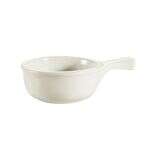 C.A.C. OC-15-W, 15 Oz 7.5-Inch Stoneware Onion Soup Crock Bowl with Handle, 2 DZ/CS
