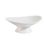 C.A.C. OPST-7, 6.5-Inch Porcelain Oval Plate with Foot, 2 DZ/CS