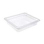 C.A.C. PCFP-H2, 2.5-inch Deep Half-Size Clear Polycarbonate Food Pan