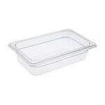 C.A.C. PCFP-Q2, 2.5-inch Deep 1/4 Size Clear Polycarbonate Food Pan