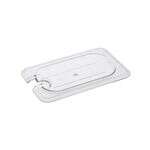 C.A.C. PCSL-NC, 1/9 Size Notched Polycarbonate Food Pan Cover, EA