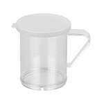 C.A.C. PDRG-10C-1, 10 Oz Clear Polycarbonate Dredge w/ Lid