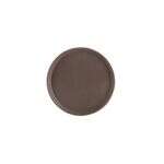 C.A.C. PDTR-11BN, 11-inch Super Plastic Brown Round Serving Tray