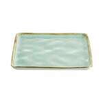 C.A.C. PMS-SQ8-G, 8.25-Inch Porcelain Light Green Square Plate, 2 DZ/CS