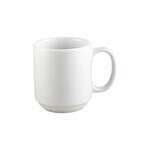 C.A.C. PRM-12-P, 12 Oz 3.25-Inch Stoneware White Prime Straight Stacking Mug, 3 DZ/CS