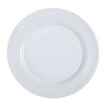 C.A.C. PS-21, 12-Inch Porcelain Wide Rim Flat Plate, DZ