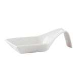 C.A.C. PTS-43, 1 Oz 4-Inch Porcelain Square Spoon, 12 DZ/CS