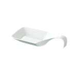 C.A.C. PTS-45, 5.5 Oz 7.5-Inch Porcelain Square Spoon, 6 DZ/CS