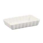 C.A.C. QCD-RT7, 7-Inch Porcelain Rectangular Quiche Baking Dish, 3 DZ/CS