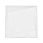 C.A.C. QZT-212, 12-Inch Porcelain Crystal Square Dinner Plate, DZ