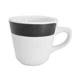 C.A.C. R-1-BLK, 7.5 Oz 3.25-Inch Stoneware Black Tall Cup, 3 DZ/CS