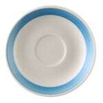 C.A.C. R-36-BLU, 4.5-Inch Stoneware Saucer for R-35-BLU Cup, 3 DZ/CS