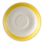 C.A.C. R-36-Y, 4.5-Inch Stoneware Saucer for R-35-Y Cup, 3 DZ/CS