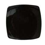 C.A.C. R-FS21-BLK, 11.87-Inch Stoneware Black Square Flat Plate, DZ