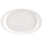 C.A.C. RCN-OD61, 16-Inch Porcelain Deep Oval Platter with Rim, DZ