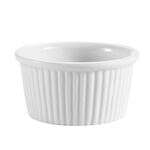 C.A.C. RKF-1, 1 Oz 2.25-Inch Porcelain White Fluted Ramekin, 6 DZ/CS