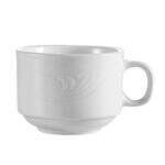 C.A.C. RSV-1-S, 8 Oz 3.5-Inch Porcelain Stacking Cup, 3 DZ/CS