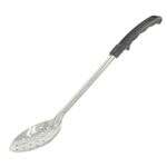 C.A.C. SВЅP-13BH, 13-inch Stainless Steel Perforated Basting Spoon with Black Handle
