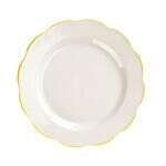 C.A.C. SC-16G, 10.75-Inch Stoneware Gold Band Plate, DZ