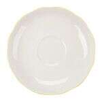 C.A.C. SC-36G, 4.5-Inch Stoneware Gold Band Saucer for SC-35G Cup, 3 DZ/CS