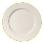 C.A.C. SC-5G, 5.5-Inch Stoneware Gold Band Dinner Plate, 3 DZ/CS