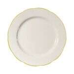 C.A.C. SC-8G, 9-Inch Stoneware Gold Band Dinner Plate, 2 DZ/CS