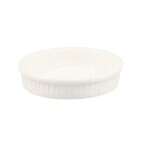 C.A.C. SF-R5, 8 Oz 5.25-Inch Porcelain American White Souffle Round Fluted Bowl, 3 DZ/CS