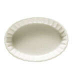 C.A.C. SFV-9, 8 Oz 6.75-Inch Stoneware Souffle Oval Fluted Bowl, 3 DZ/CS