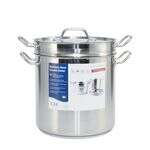 C.A.C. SPDB-16S, 16 Qt Stainless Steel Double Boiler Set