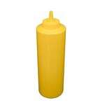 C.A.C. SQBT-24Y, 24 Oz Plastic Yellow Squeeze Bottle, 6/PK