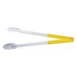 C.A.C. STCH-16YL, 16-inch Stainless Steel Tong with Yellow Handle