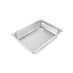 C.A.C. STPH-22-2, 2.5-inch Stainless Steel Half-Size 22 Gauge Anti-Jam Steam Table Pan