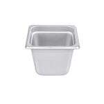 C.A.C. STPS-23-6, 6-inch Stainless Steel 1/6 Size 23 Gauge Anti-Jam Steam Table Pan