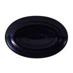 C.A.C. TG-12-CBU, 10.62-Inch Porcelain Cobalt Blue Oval Platter, 2 DZ/CS