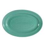 C.A.C. TG-12-G, 10.62-Inch Porcelain Green Oval Platter, 2 DZ/CS