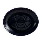 C.A.C. TG-13C-CBU, 11.5-Inch Porcelain Cobalt Blue Coupe Oval Platter, DZ