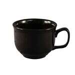 C.A.C. TG-318-BLK, 18 Oz 4.62-Inch Porcelain Black Jumbo Cup, 2 DZ/CS